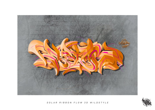 EdPoster - AR Art SOLAR RIBBON FLOW - Download print